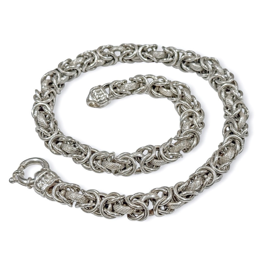 Milor Italy 925 Byzantine Link Necklace
